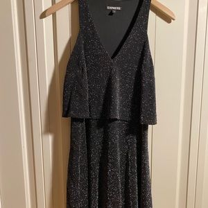Silver sparkly Express dress